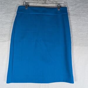 J. Crew Wool Skirt Womens Size 4 Blue Pencil Skirt